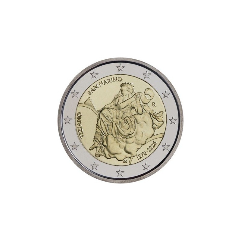 St marin - 2 Euro 2026 - 450e anniversaire de la mort du Titien