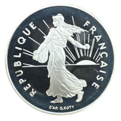 5 Francs Semeuse - 2001 - Tranche en relief - Belle épreuve  2