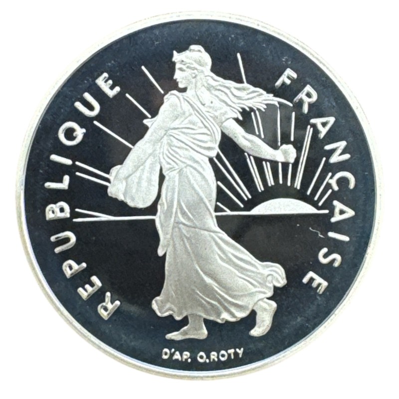 5 Francs Semeuse - 2001 - Tranche en relief - Belle épreuve 
