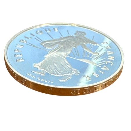 5 Francs Semeuse - 2001 - Tranche en relief - Belle épreuve 