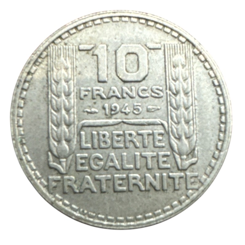 10 Francs Turin - 1945 - rameaux courts - TTB+