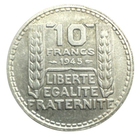 10 Francs Turin - 1945 - rameaux longs - SUP+
