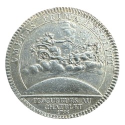 Jeton - Procureur au chatelet - 1766 - Louis XVI - argent 9,12g - TTB+ 2