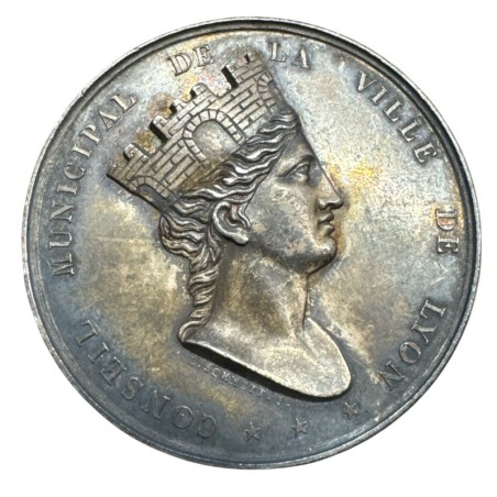 Jeton - Conseil municipal - Ville de Lyon - argent 25g - TTB+