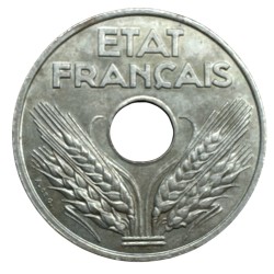 20 Centimes État Français - 1944 - fer - SPL 2