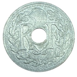 20 Centimes Lindauer - 1945 B - zinc - TTB+ 2