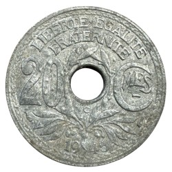 20 Centimes Lindauer - 1945 C - zinc - TB+