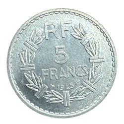 5 Francs Lavrillier - 1945 C - SPL