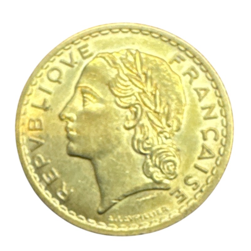 5 Francs Lavrillier - 1939 - bronze-alu - TTB+