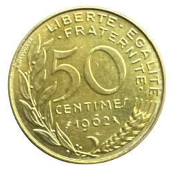 50 Centimes Marianne - 1962 - 3 plis - TTB+