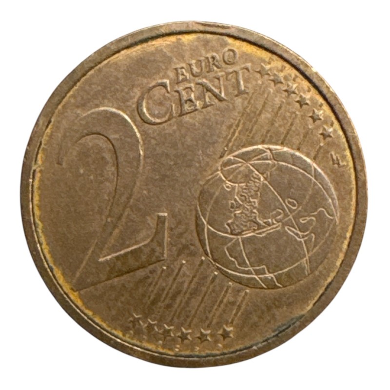 Monnaie Fautée - 2 Centimes Euro - double face commune - TTB+