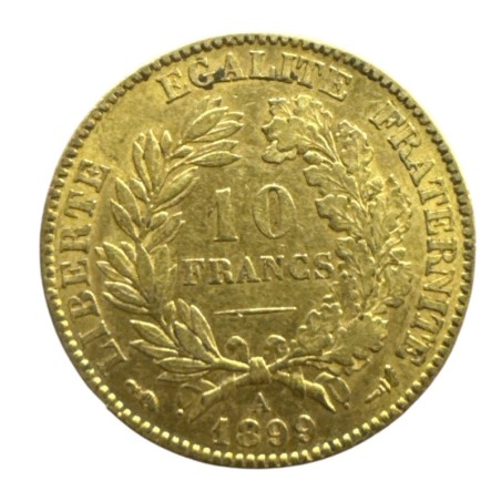 Cérès - 10 Francs Or - 1899 A Paris - TTB