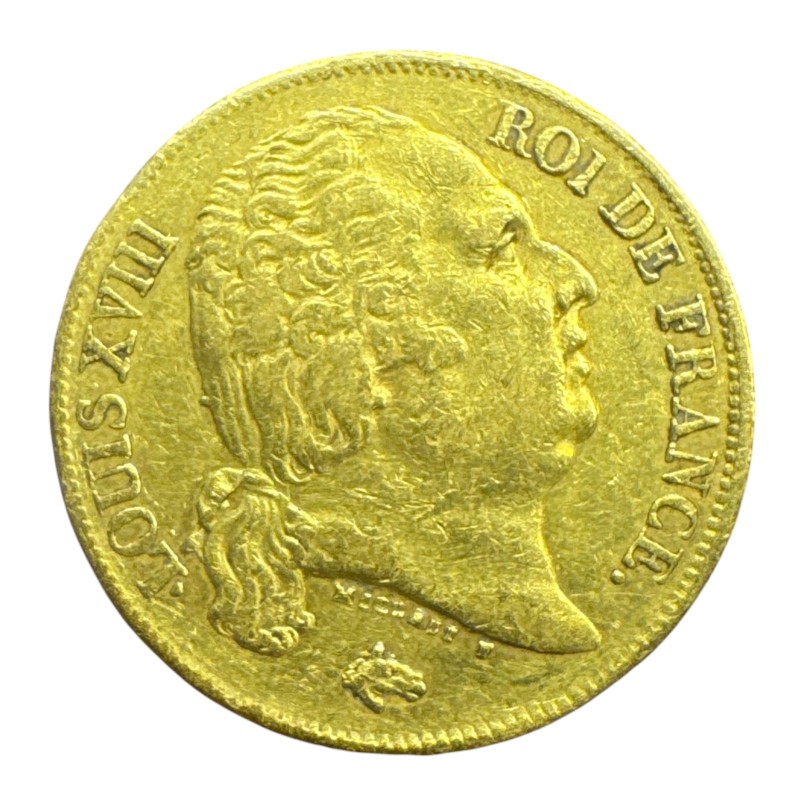 Louis XVIII - 20 Francs Or - 1817 L Bayonne - TTB