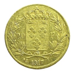 Louis XVIII - 20 Francs Or - 1817 L Bayonne - TTB 2