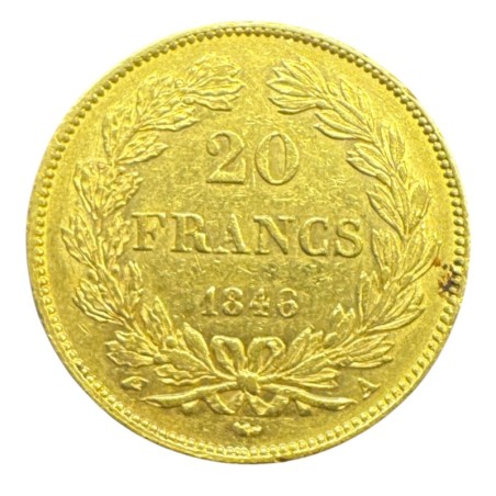 Louis philippe I - 20 Francs Or - 1846 A Paris - Tête laurée - TTB+