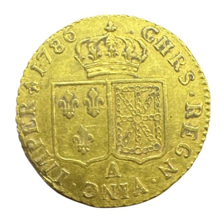 Louis XVI - Louis d'or à la tête nue - 1786 A Paris - TB/TB+