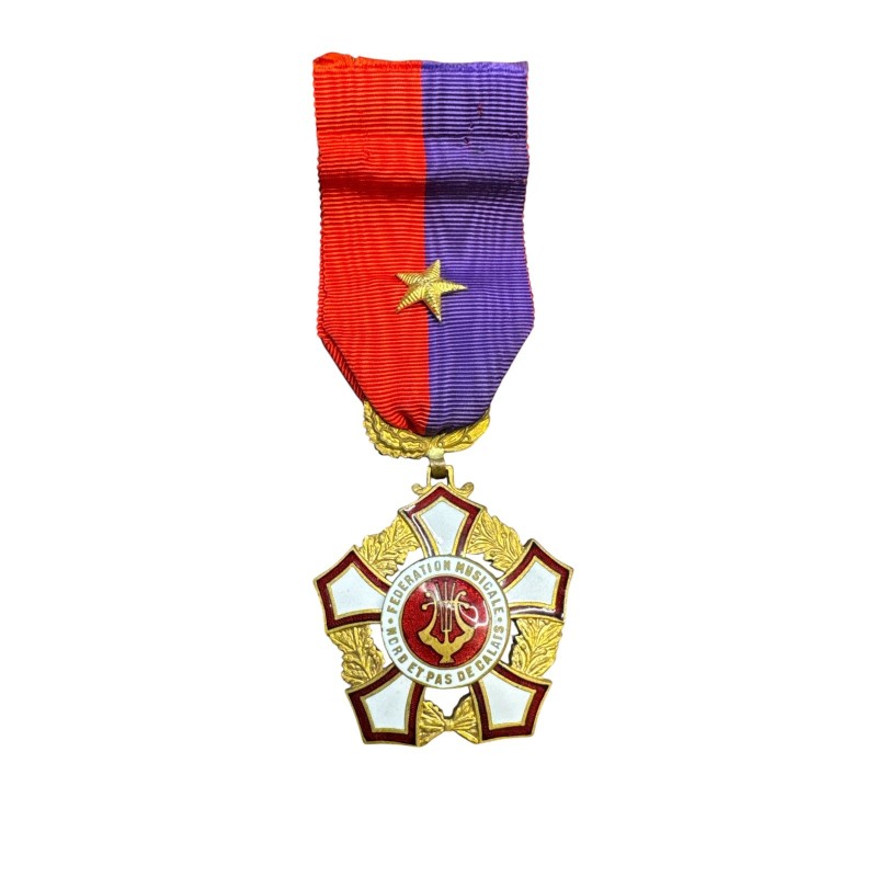 Médaille - Fédération musicale - Nord et pas de calais - ordonnance