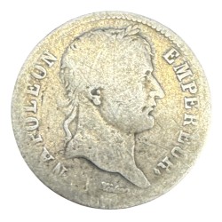 Napoléon empereur - 1 Franc  1809 K Bordeaux - différent poisson - B/B+