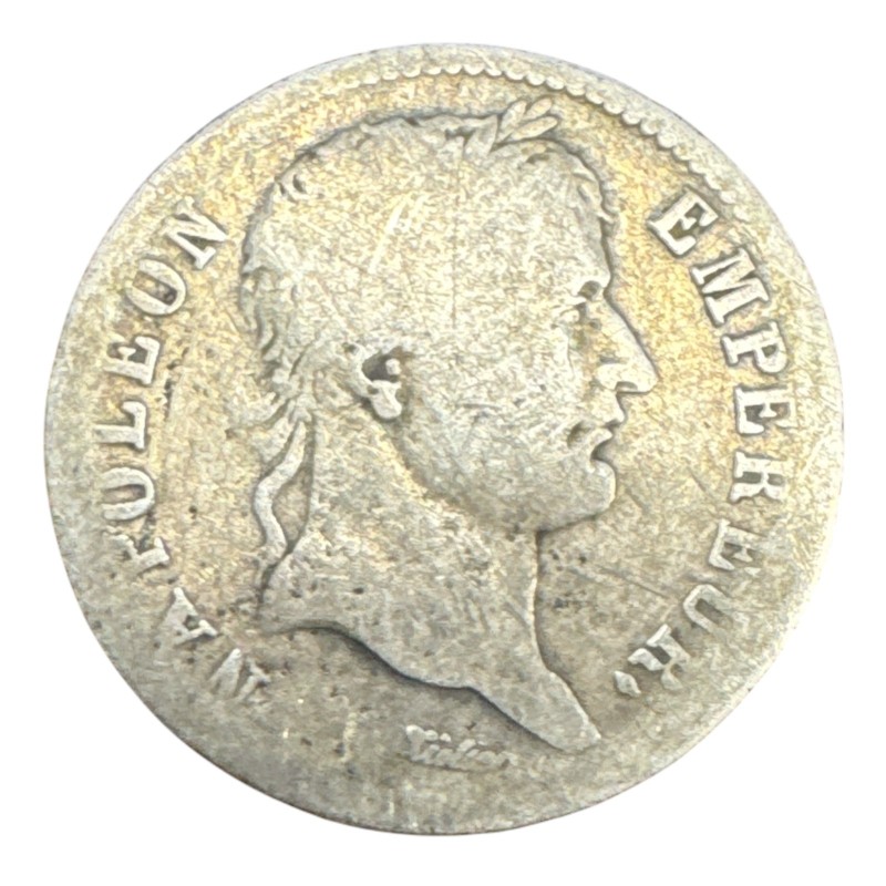 Napoléon empereur - 1 Franc  1809 K Bordeaux - différent poisson - B/B+