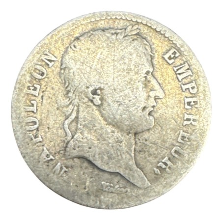 Napoléon empereur - 1 Franc  1809 K Bordeaux - différent poisson - B/B+