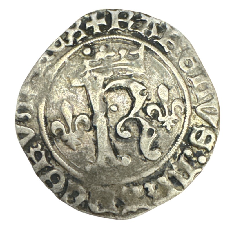 Charles VIII - Dizain Karolus - St Lo - billon - TB+