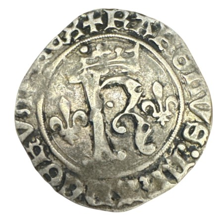 Charles VIII - Dizain Karolus - St Lo - billon - TB+