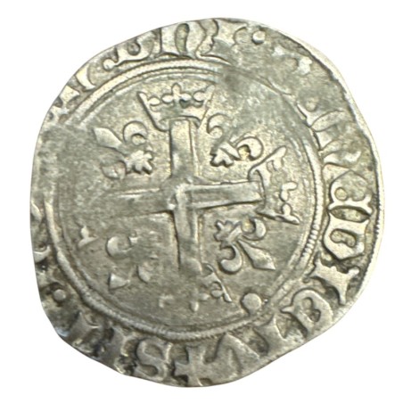Charles VIII - Dizain Karolus - St Lo - billon - TB+