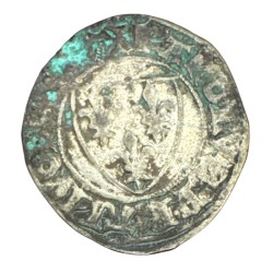 Charles VI - Blanc guénar - billon - B/TB 2