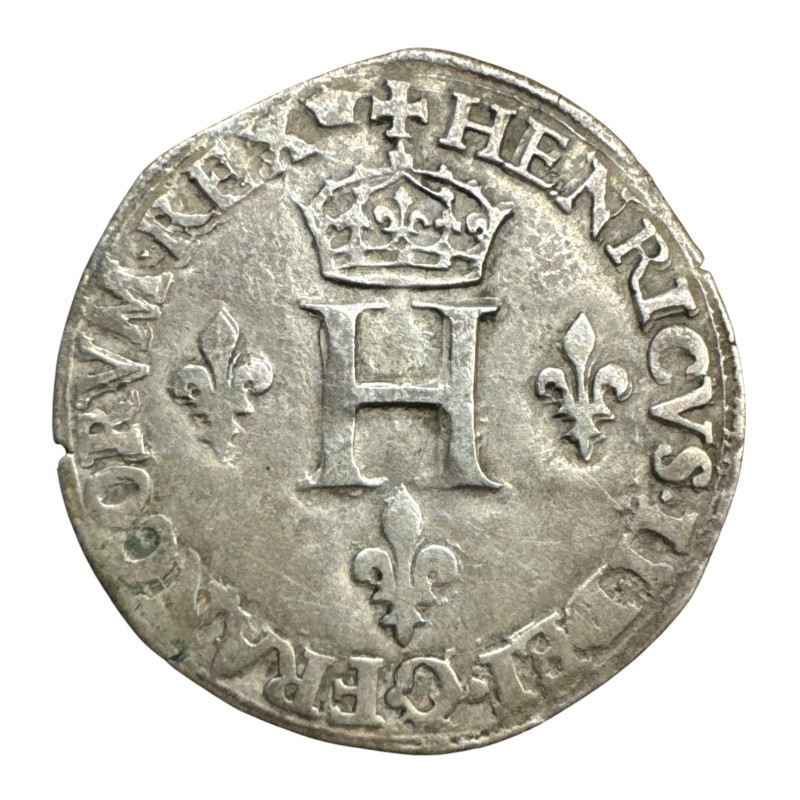 Henri II - Double sol parisis - 1550 A Paris - argent - TB+