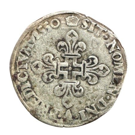 Henri II - Double sol parisis - 1550 A Paris - argent - TB+