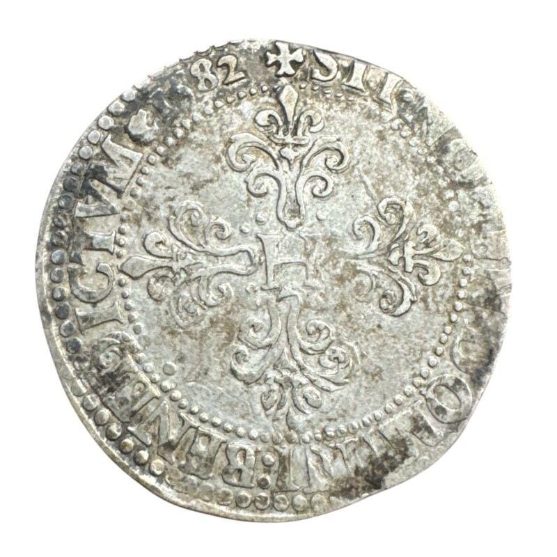Henri III - Franc au col plat - 1582 A Paris - TB+