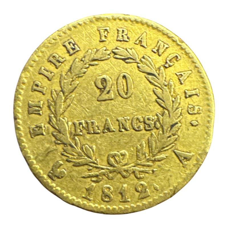 Napoléon empereur - 20 Francs Or - 1812 A Paris - TTB