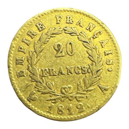 Napoléon empereur - 20 Francs Or - 1812 A Paris - TTB