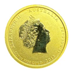 Australie - 15 Dollars 2013 - Année du serpent - or 3,135g 0,999 - 1/10 once or 2