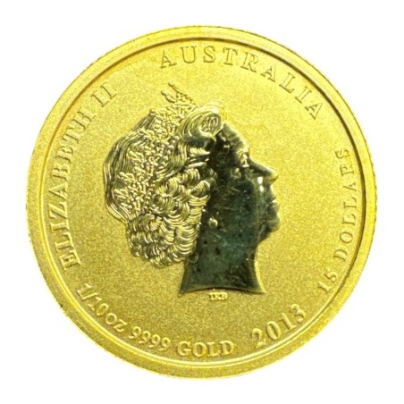Australie - 15 Dollars 2013 - Année du serpent - or 3,135g 0,999 - 1/10 once or