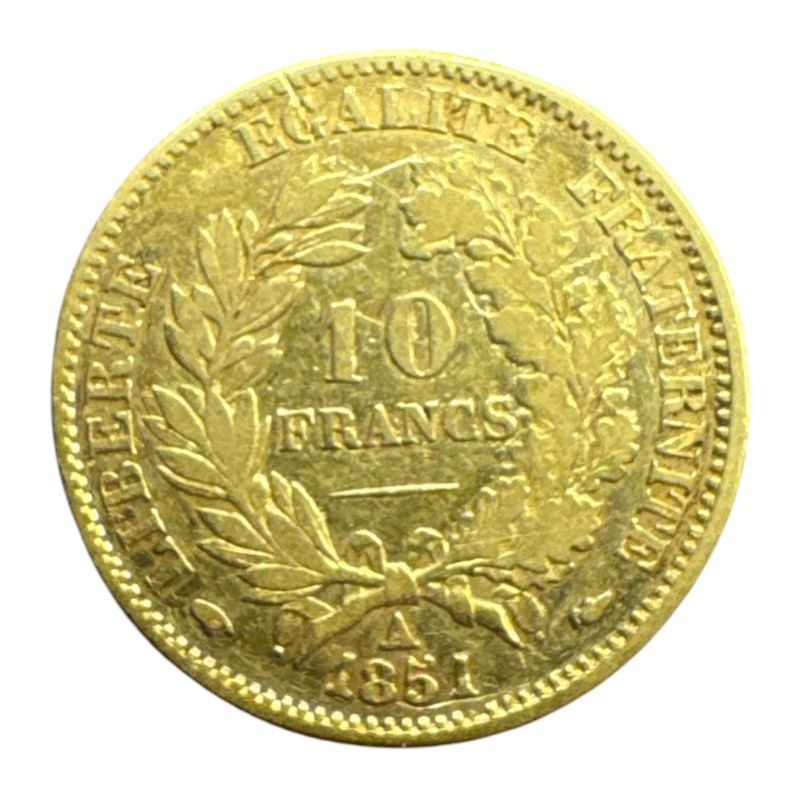 Cérès - 10 Francs Or - 1851 A Paris - TTB/TTB+