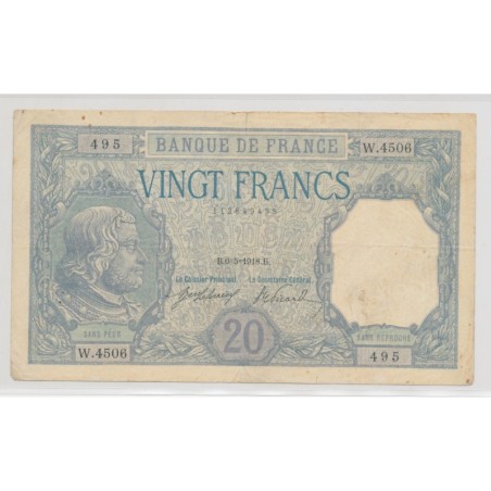 20 Francs Bayard - 6.05.1918
