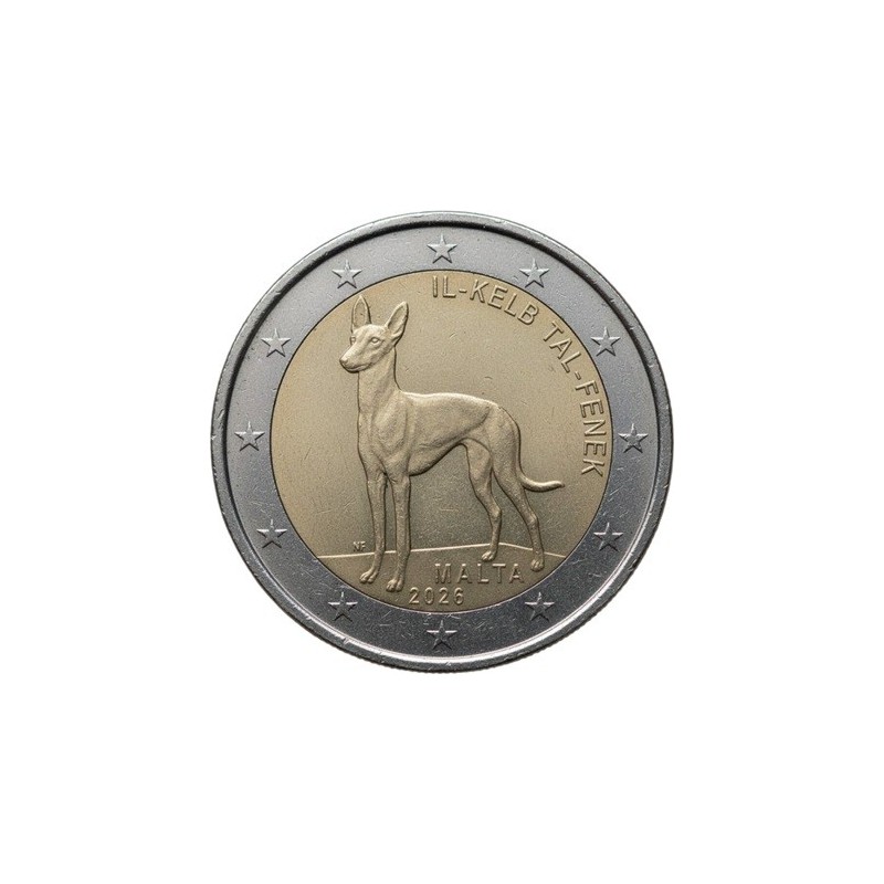 Malte - 2 Euro 2026 - Malte le chien du pharaon