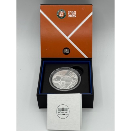 10 Euro 2025 - Rolans Garros - argent colorisé
