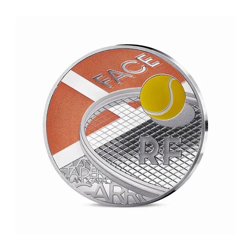 10 Euro 2025 - Rolans Garros - argent colorisé