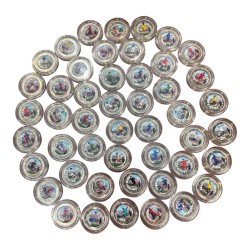 Série de 48 Pièces de 2 Euro en couleurs - Coupe du monde Football 2026 - 48 Pays