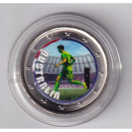 2 Euro - Australie - coupe du monde Football 2026 - en couleur