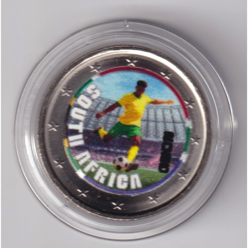 2 Euro - Afrique du sud - coupe du monde Football 2026 - en couleur
