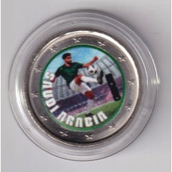 2 Euro - Arabie saoudite - coupe du monde Football 2026 - en couleur