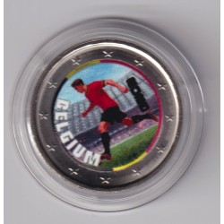 2 Euro - Belgique - coupe du monde Football 2026 - en couleur