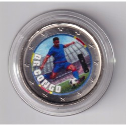 2 Euro - Congo - coupe du monde Football 2026 - en couleur