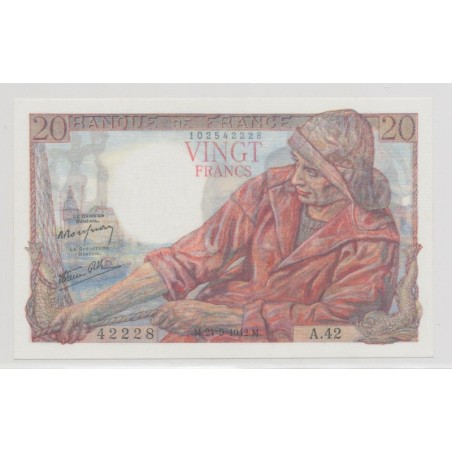 20 francs Pêcheur - 24.09.1942