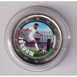 2 Euro - Jordanie - coupe du monde Football 2026 - en couleur