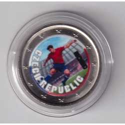 2 Euro - République tchèque - coupe du monde Football 2026 - en couleur