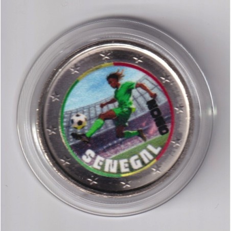 2 Euro - Sénégal - coupe du monde Football 2026 - en couleur